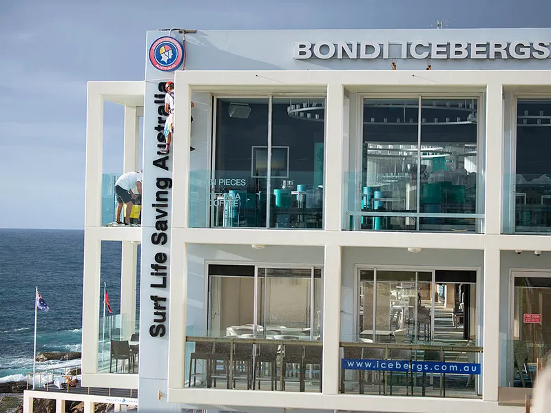 Bondi Icebergs painting progress