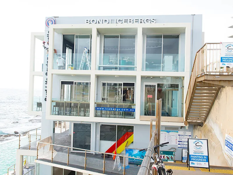 Bondi Icebergs painting detail