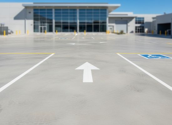 Professional line marking Sydney - car park and safety zone specialists